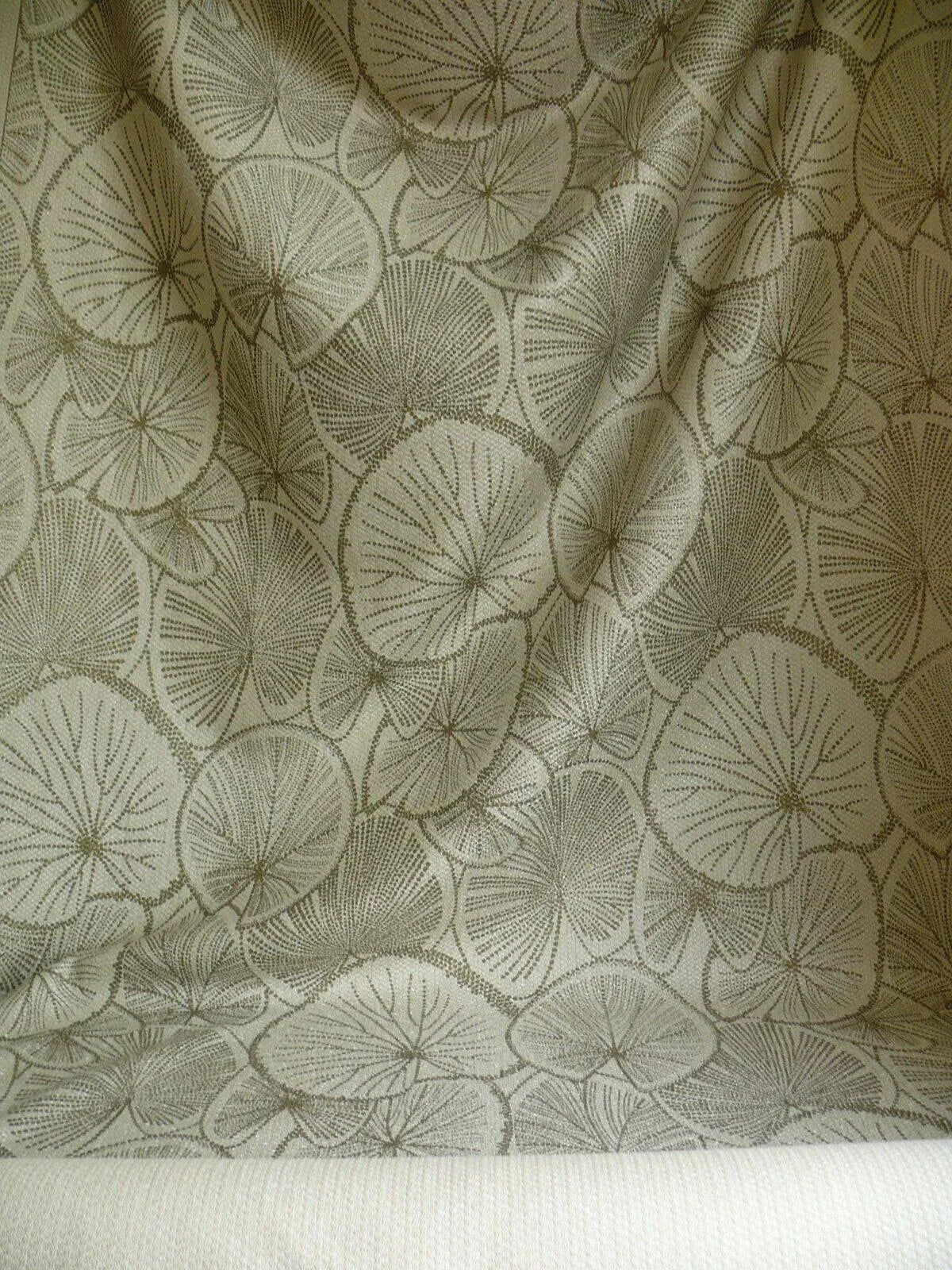 Brunschwig &amp; Fils Del Lago Tropical Print On Speckled Chenille Bty #387