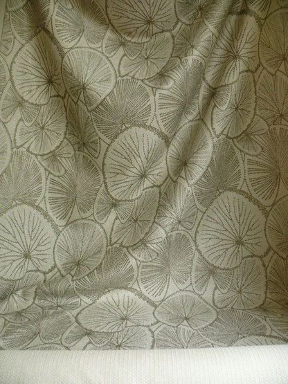 Brunschwig &amp; Fils Del Lago Tropical Print On Speckled Chenille Bty #387