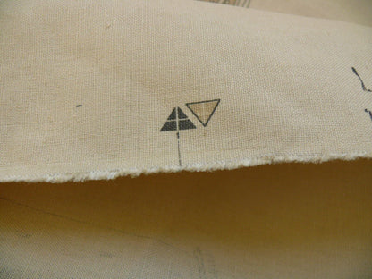 by yard Summer Hill "mariner Toile" Linen Black Natural Nautical Toile Boats Ship MSRPUSD 248/y