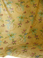 By Yard Brunschwig &amp; Fils Fabriano Pine Cone Print Light Butter Yellow Linen Print