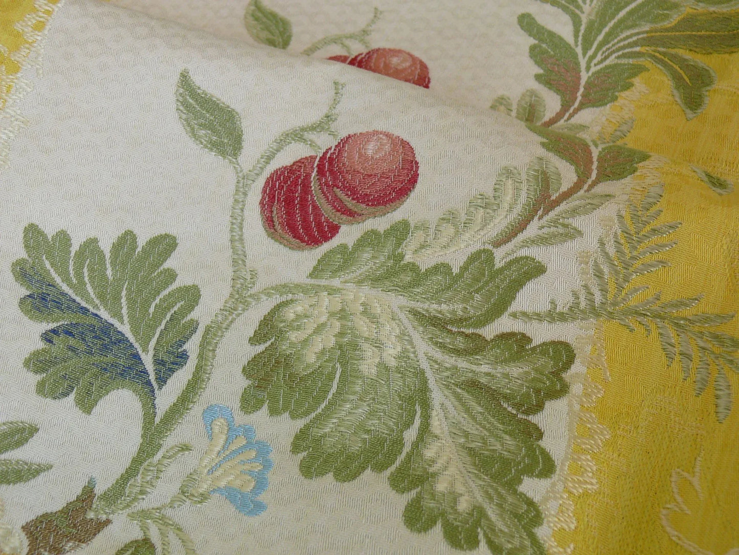 Scalamandre Colony Villa Lante Stripe Multi on Salmon Orange Renaissance Classic MSRP USD 578/y