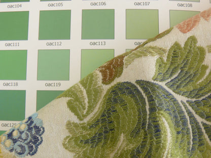 Scalamandre Colony Villa Lante Stripe Multi on Salmon Orange Renaissance Classic MSRP USD 578/y