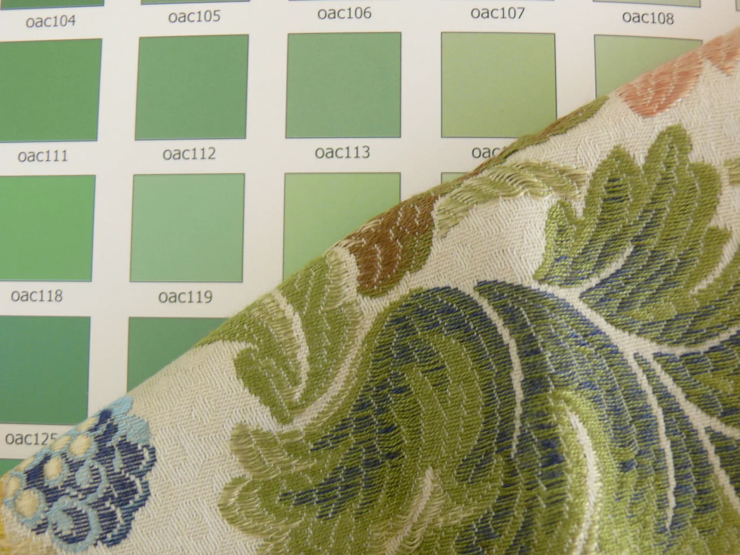 Scalamandre Colony Villa Lante Stripe Multi on Prussian Blue and Bisque Renaissance Classic MSRP USD 558/y