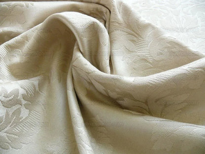 Scalamandre Classic Point Ii Damask Beige White Cotton (#841) MSRP USD 200/Y