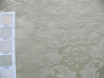 Scalamandre Classic Point Ii Damask Beige White Cotton (#841) MSRP USD 200/Y