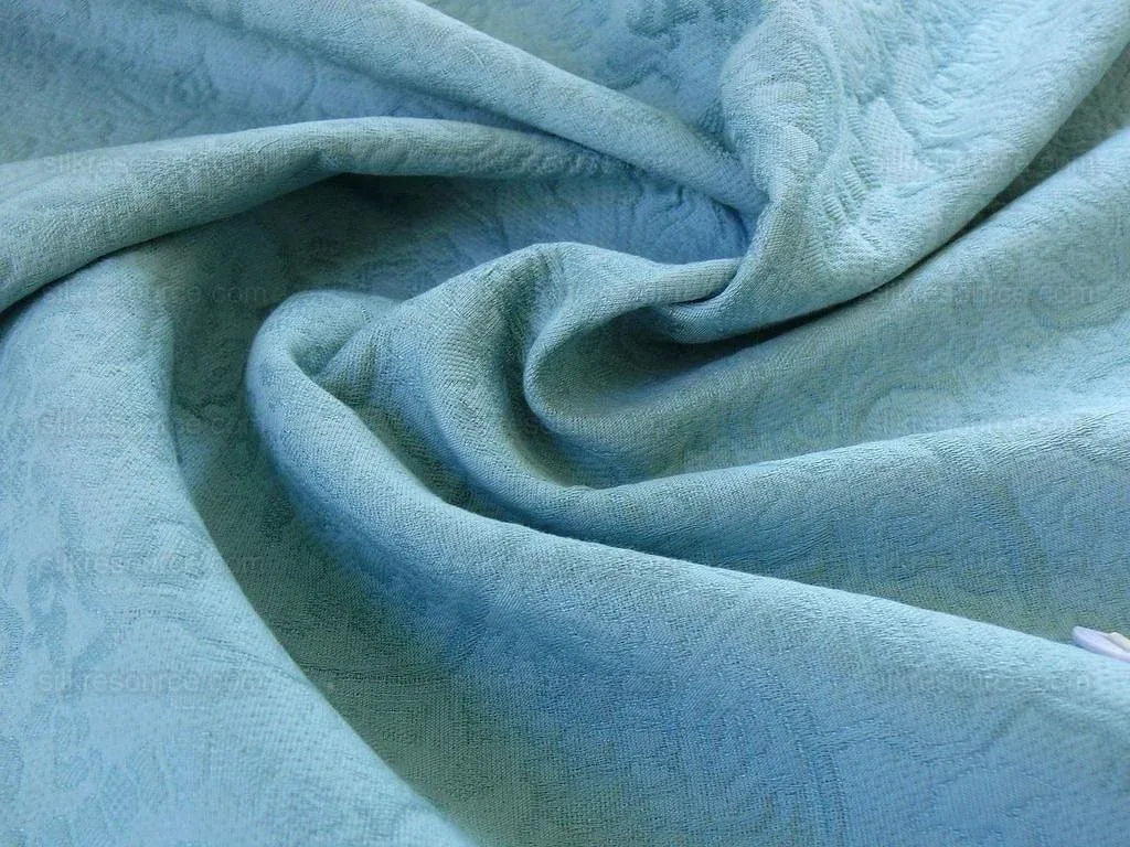 1.5y Lee Jofa Fabric - Palma Matelasse Wedgwood Blue Aqua MSRP USD250/y
