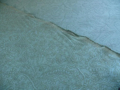 1.5y Lee Jofa Fabric - Palma Matelasse Wedgwood Blue Aqua MSRP USD250/y