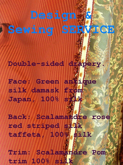 Sewing Only: Custom Sewing &amp; Design--- Drapery 6 Panels With Lining &amp; Interlining