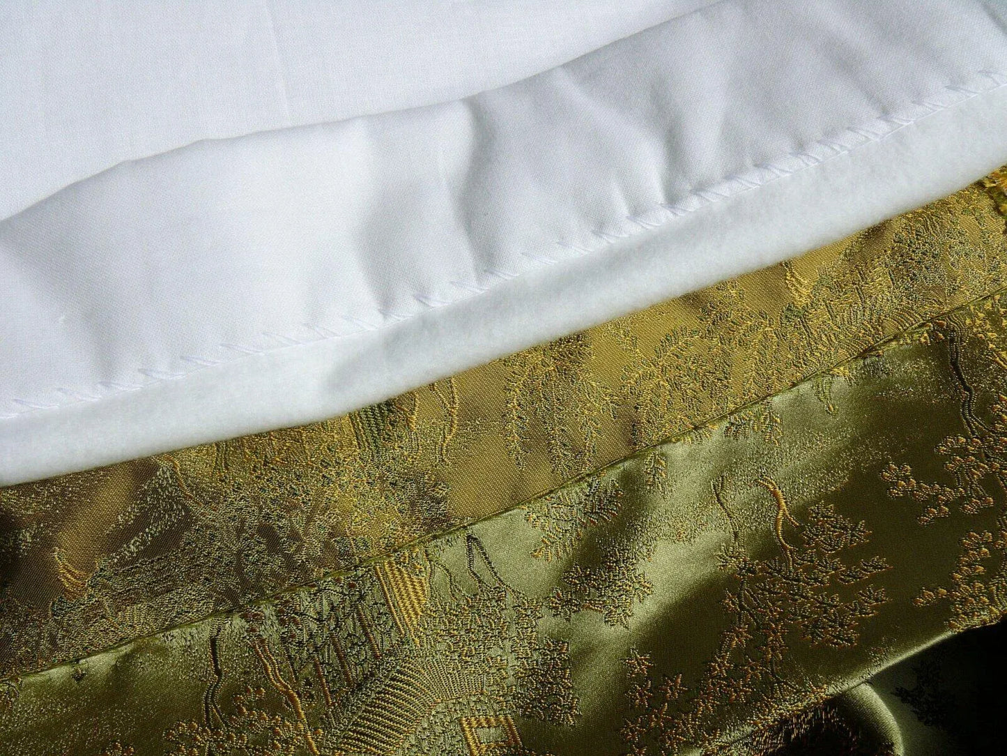 Custom Sewing &amp; Design---2 pillows custom made with Scalamandre Tipperary Check Celadon and Cream Plaid Check Silk Green White