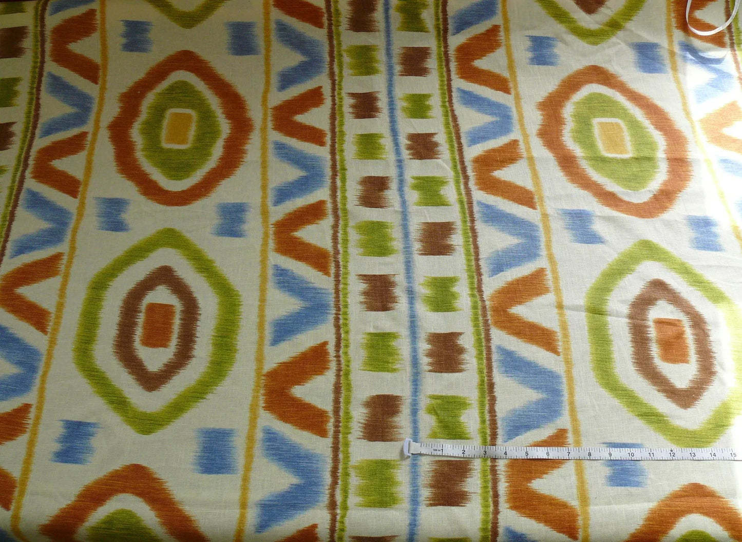 By Yd Kravet Prospect Ikat 100% Linen Suzani Print Tom Filicia Adobe Brown Green Red Blue  MSRP USD 99.80