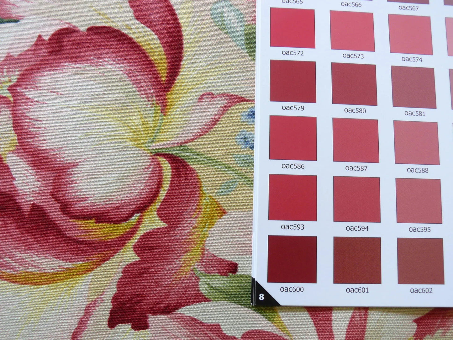 Travers Carnavalet Silky Linen Print Large Bouquet Pink Yellow Blue