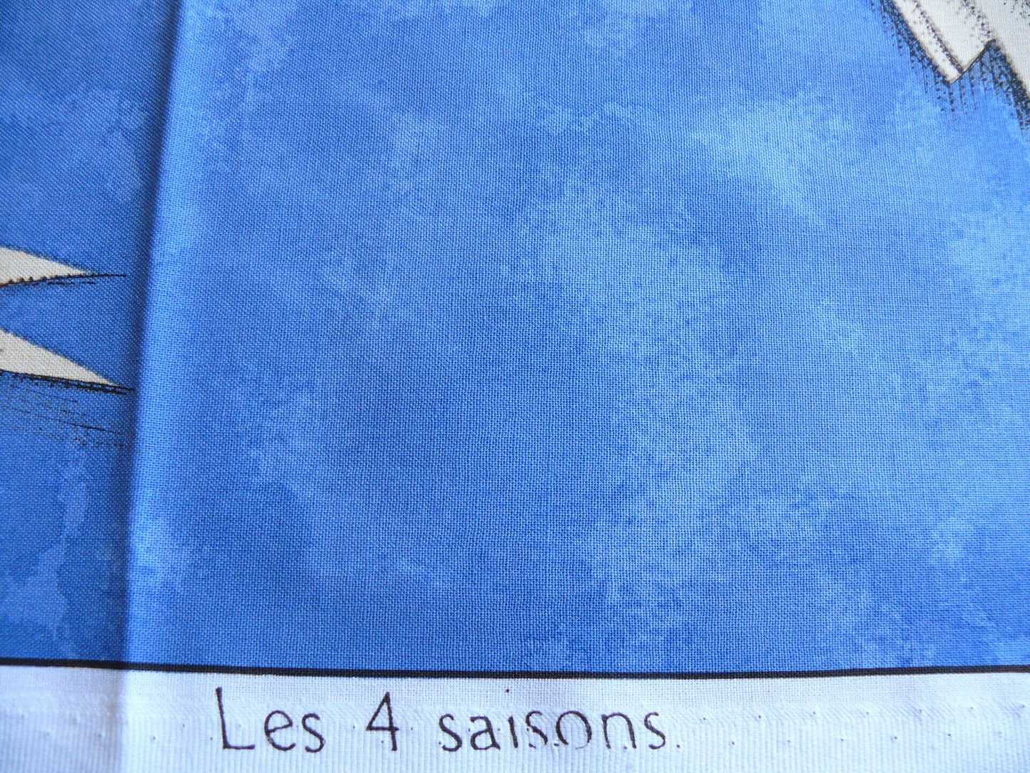 High End Blue White Toile Print Garden Tools Music Instruments Bird House "les 4 Saisons" French Bty 1081,1083