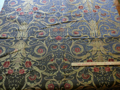 **On hold Coraggio Textile Donatello Red Rose Gold Flourishes Dark Brown 3y MSRP USD 538/Y