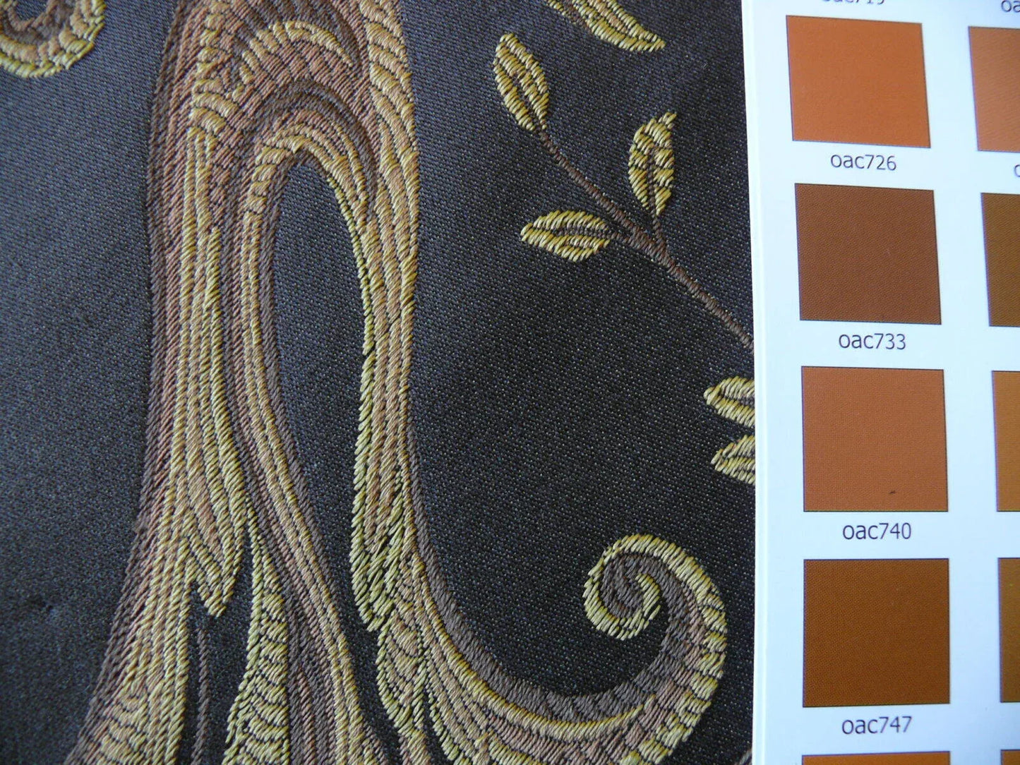 **On hold Coraggio Textile Donatello Red Rose Gold Flourishes Dark Brown 3y MSRP USD 538/Y