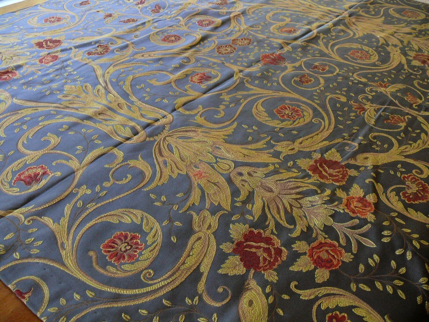 **On hold Coraggio Textile Donatello Red Rose Gold Flourishes Dark Brown 3y MSRP USD 538/Y