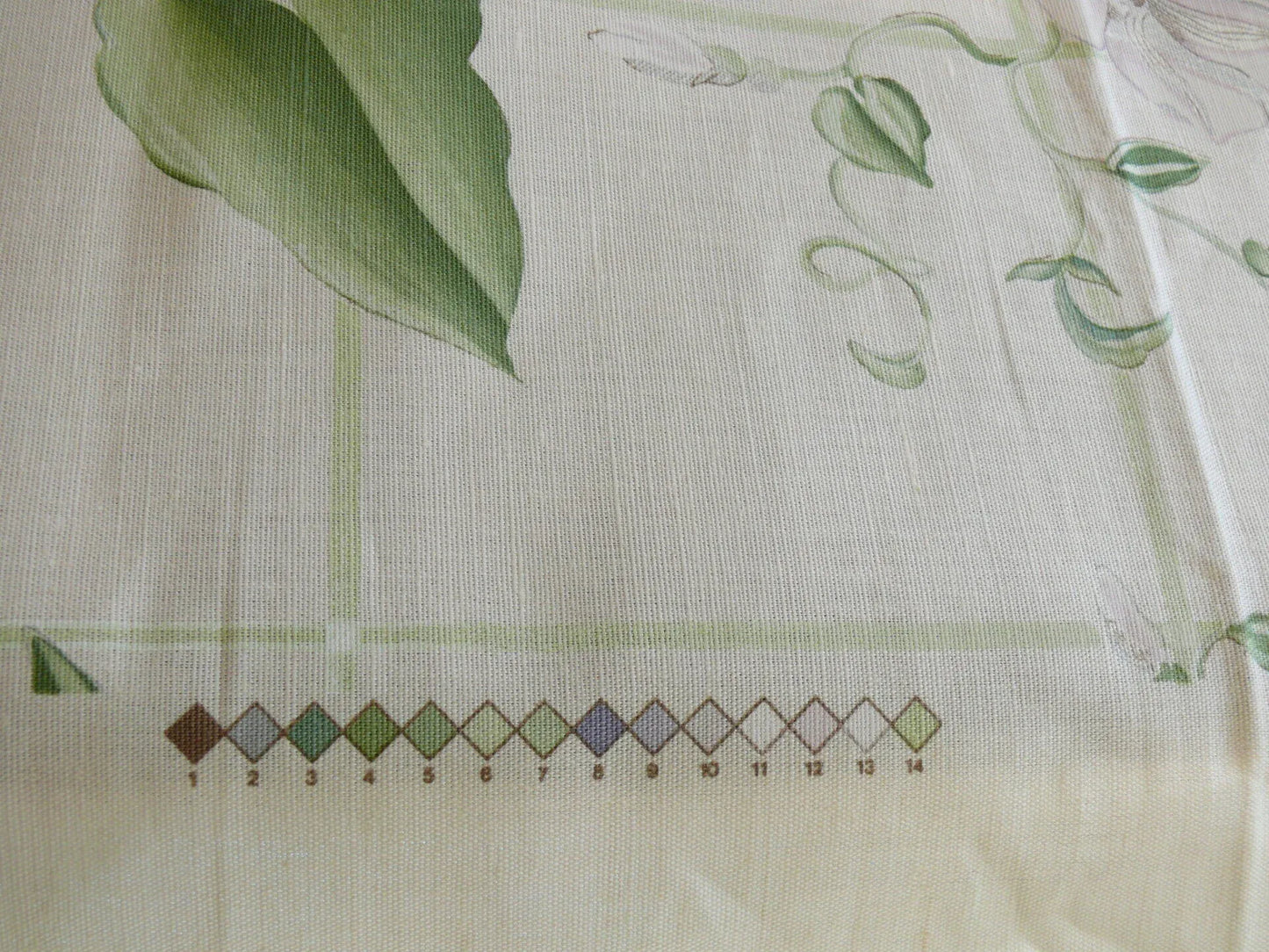 By yard Brunschwig &amp; Fils Glorious Morning Linen Linen Print Cream White Morning Glory Trellis MSRP USD290/y