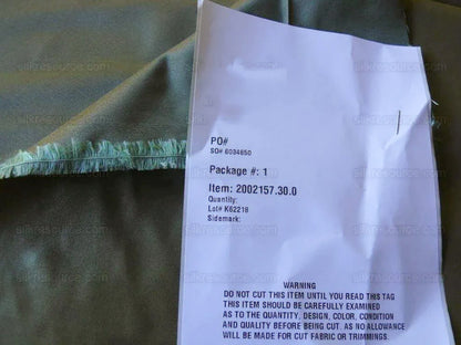 By Yard Lee Jofa Palais Silk Taffeta Olive Green 100% Silk True French Lyon Silk