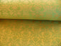 By Yd Scalamandre Fleur Renaissance Damask Willow Green Goldenrod Cotton MSRP USD 141/Y