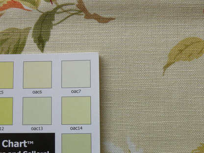 BY Yard COLEFAX &amp; FOWLER "CHELWOOD" BASKET CHERRY COTTON PRINT ON LINEN/LINEN BLEND BTY