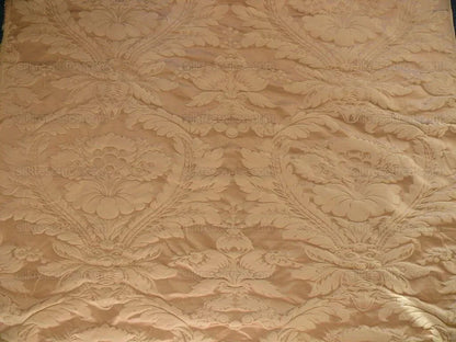 Clarence House Cosette Sand Silk &amp; Cotton Satin Damask MSRP USD 334/Y