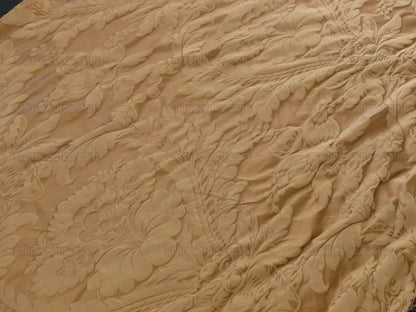 Clarence House Cosette Sand Silk &amp; Cotton Satin Damask MSRP USD 334/Y