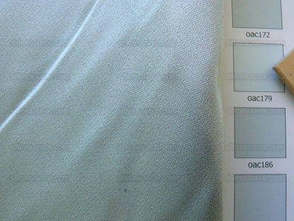 Clarence House Monceau 100% Silk Double-faced Duchess Satin Ivory &amp; Sky Blue