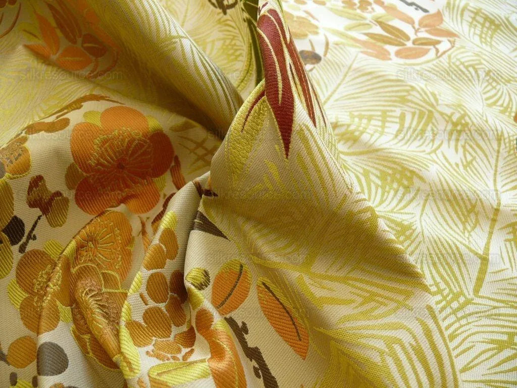 Kravet Coutour Imperial Kimono Silk Lampas Golden MSRP USD 270/Y