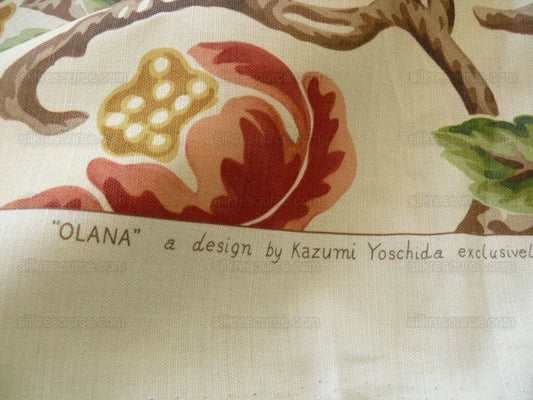 By Yd Clarence House Olana Linen Monkey Print