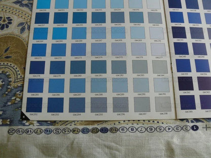 Kravet Latika Ikat Indigo Blue &amp; Cashew Brown Linen Damask Bty MSRP USD137/y