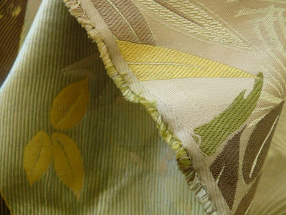 Kravet Coutour Imperial Kimono Ivory 100% Silk Lampas Porcelain Cream White Bty