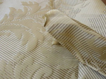 2.625y Scalamandre Colombine Striped Strie 100% Silk Damask Smoke Grey