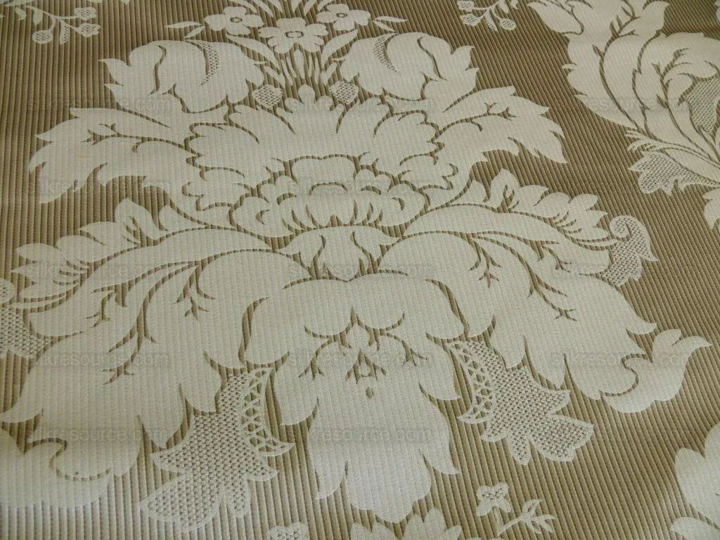 2.625y Scalamandre Colombine Striped Strie 100% Silk Damask Smoke Grey