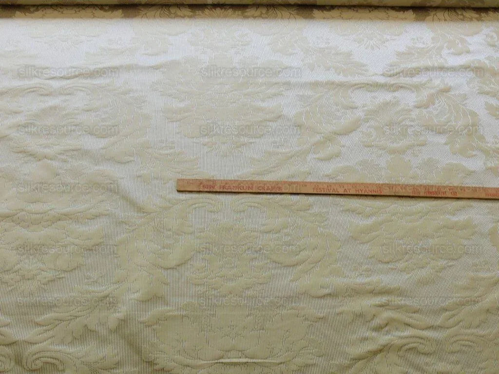 2.625y Scalamandre Colombine Striped Strie 100% Silk Damask Smoke Grey