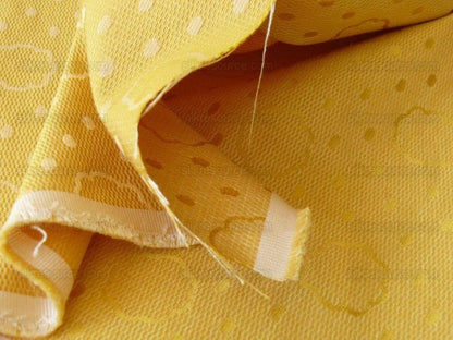 1yard Scalamandre Reveillon Unito Giallo Golden Clouds &amp; Dots Colony MSRP USD 405/Y