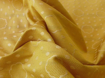 1yard Scalamandre Reveillon Unito Giallo Golden Clouds &amp; Dots Colony MSRP USD 405/Y