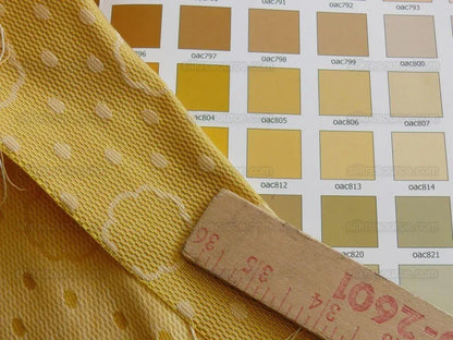 1yard Scalamandre Reveillon Unito Giallo Golden Clouds &amp; Dots Colony MSRP USD 405/Y