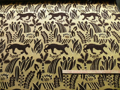 Clarence House Black Panther Cut Velvet 3.5+y