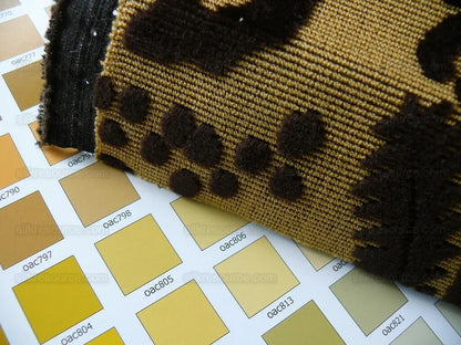 Clarence House Black Panther Cut Velvet 3.5+y