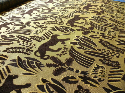 Clarence House Black Panther Cut Velvet 3.5+y