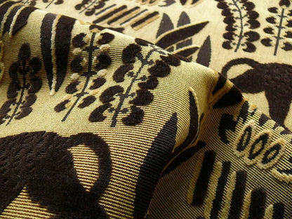 Clarence House Black Panther Cut Velvet 3.5+y