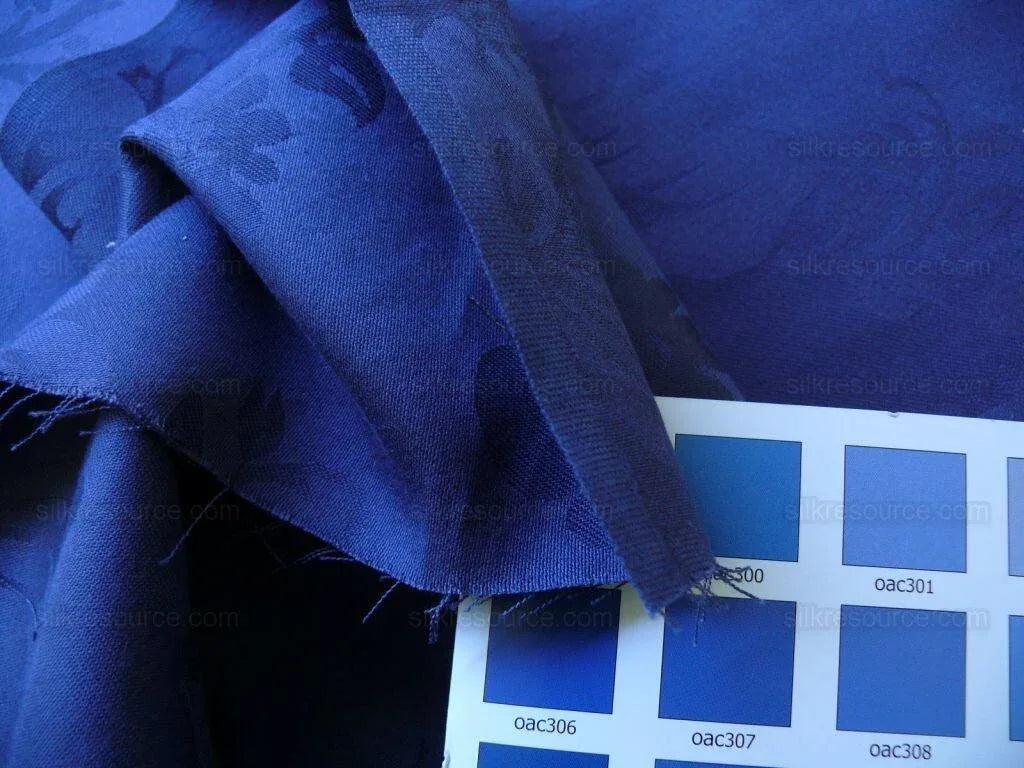 Kravet Stunning Damask Jacobean Floral In Deep Indigo Blue Bty MSRP USD150/y