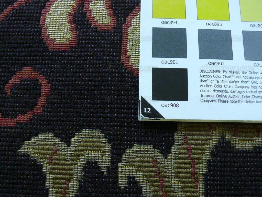 Clarence House Ithaque Mythical Animal On Black Bty