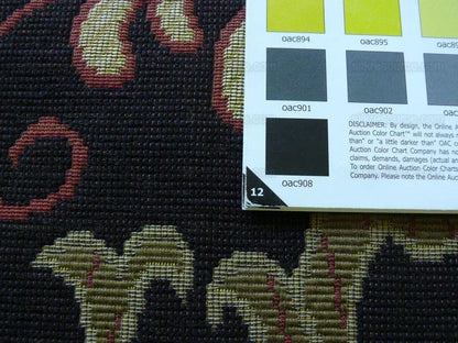 Clarence House Ithaque Mythical Animal On Black Bty