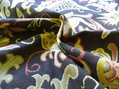 Clarence House Ithaque Mythical Animal On Black Bty