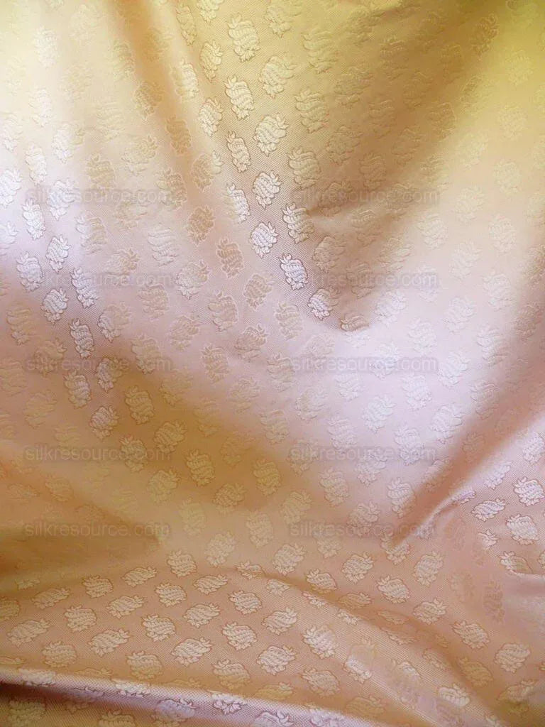 By Yard Scalamandre Peach Atlantis Nautical 100% Silk Sea Shell Pink