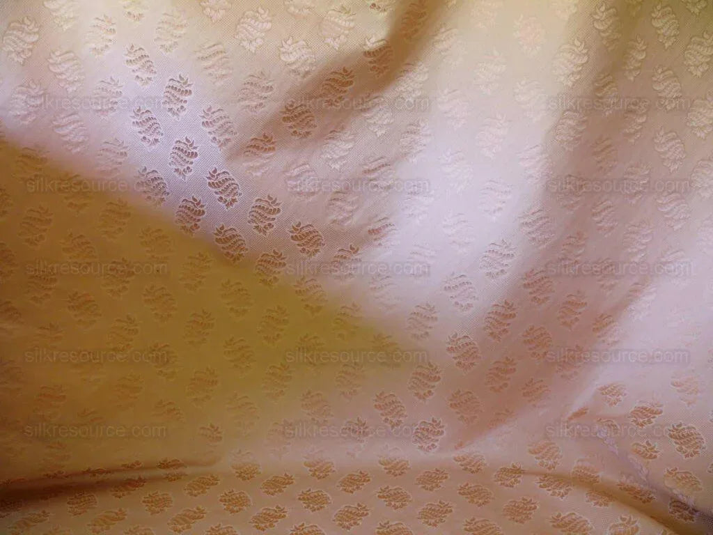 By Yard Scalamandre Peach Atlantis Nautical 100% Silk Sea Shell Pink