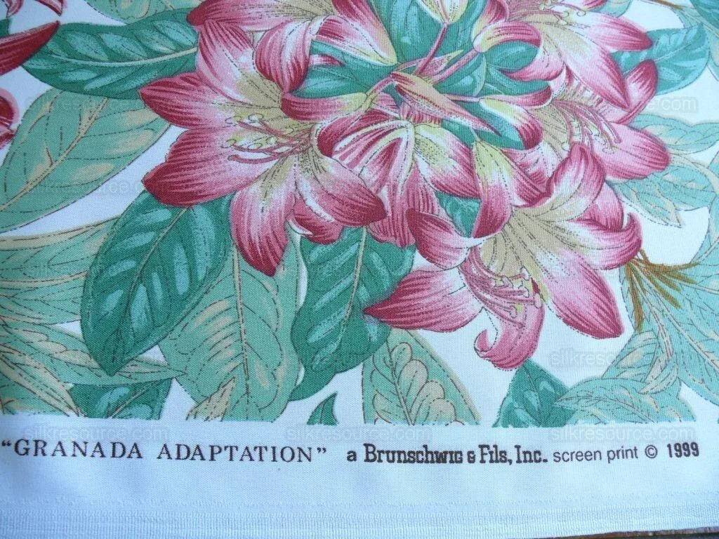 Brunschwig & Fils Granada Adaptation Printed Rhododendron