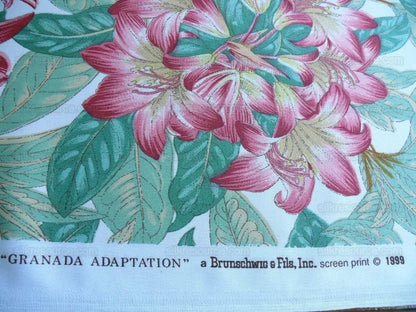 Brunschwig & Fils Granada Adaptation Printed Rhododendron