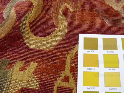 Clarence House Tapestry Epingle Brahmaputra In Red Orange Bty