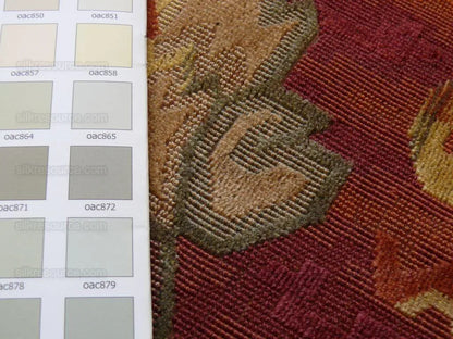 Clarence House Tapestry Epingle Brahmaputra In Red Orange Bty